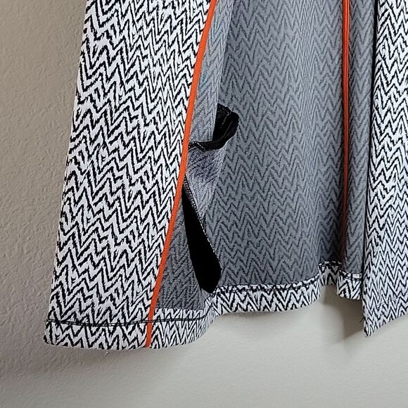 HAZEL Black White Long Sleeve Collared Cardigan Blazer Jacket size S - Picture 7 of 16